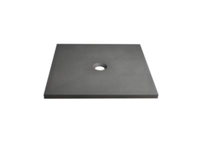 Receveur à poser en béton - L90 x l90 x H4 cm - ZAMZOR