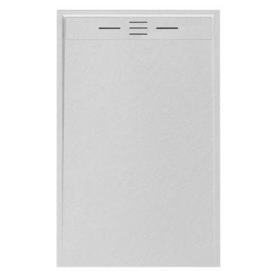 Receveur Résine 120 x 80 Façon Ardoise Blanc Essebagno