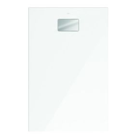 Receveur zero ressaut 120 x 80 x 4 VILLEROY ET BOCH Le Valence blanc céramique avec cache-bonde