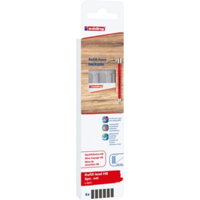 Recharge 6 mines pour portemine Edding 8890