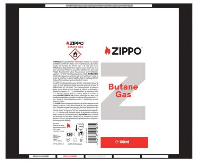 Recharge de gaz butane Zippo contenance 100 ml