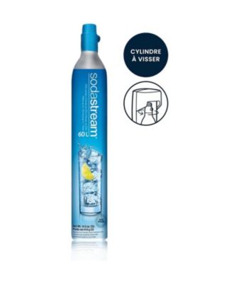Recharge de gaz supplémentaire 60L originale a visser - SodaStream - Consignée - Bleu - Machine a soda