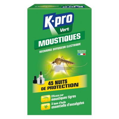 Diffuseur anti-moustique 45 nuits + recharge 33 ml Casino - Kibo