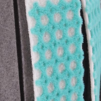 Recharge pour balai-serpillère à franges microfibre et plastique GoodHome blanc et bleu l.8 cm