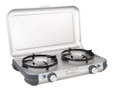RHP Réchaud à gaz d'extérieur - Pour camping, voyage, vacances, randonnée, pique-nique, jardin - Avec mallette pratique - Jusqu'à 30 % de consommation de gaz en moins