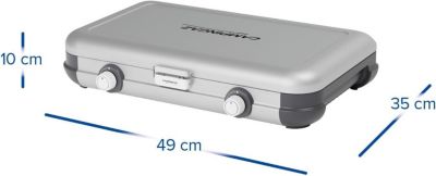 Rechaud de camping portable 2 bruleurs a gaz compatible CV470 Plus