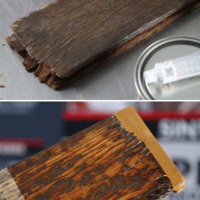 Reconstitue bois mastic + durcisseur Sintobois chêne 60g
