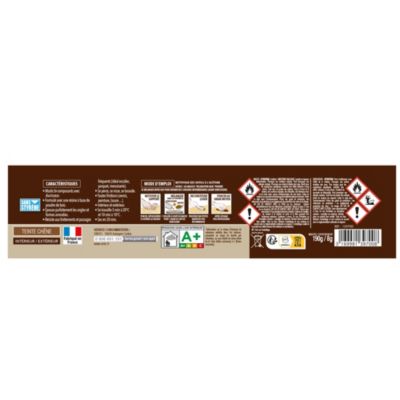 Reconstitue bois mastic Sintobois chêne 190g
