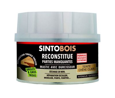 Reconstitue bois mastic Sintobois chêne clair 170g