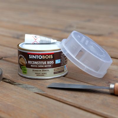 Reconstitue bois mastic Sintobois chêne clair 170g