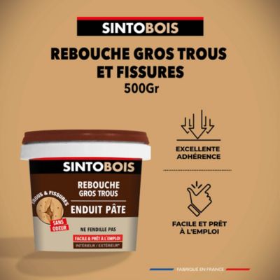 ENDUIT DE REBOUCHAGE BOIS FONCÉ SINTOBOIS - 029309
