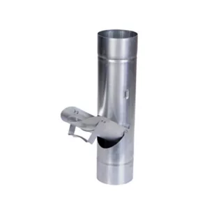Récupérateur d'eau à clapet en zinc Ø100 mm