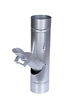 Récupérateur d'eau à clapet galva Ø100 mm