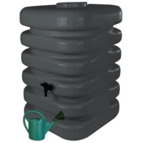 Récupérateur d'eau cubique Belli 350L L.60 x l.60 x H.120 cm + arrosoir 4L Belli offert