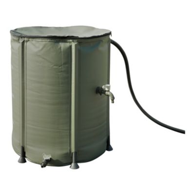 Récupérateur d'eau de pluie 200L Verve coloris vert Ø.60 x H.70 cm