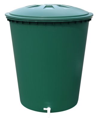 Récupérateur d'eau de pluie 210L Garantia coloris vert Ø.77 x H.80 cm