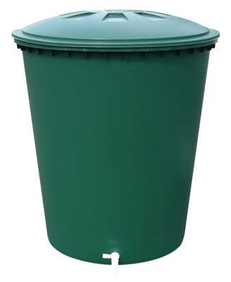 Récupérateur d'eau de pluie 210L Graf coloris vert Ø.77 x H.80 cm