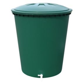 Récupérateur d'eau de pluie 210L Graf coloris vert Ø.77 x H.80 cm