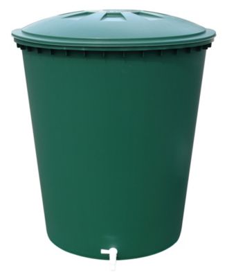 Récupérateur d'eau de pluie 210L Graf coloris vert Ø.77 x H.80 cm
