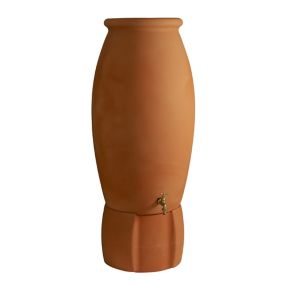Récupérateur d'eau de pluie 235L Belli coloris terre cuite Ø.60 x H.146 cm