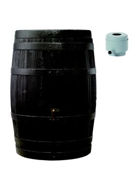 Récupérateur d'eau de pluie 250 L Garantia coloris brun Ø.65 x H.93 cm