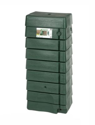 Récupérateur d'eau de pluie 276L Nature coloris vert L.58,5 x l.39,5 x H.134,5 cm