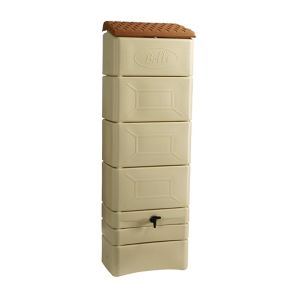 Récupérateur d'eau de pluie 300L Belli coloris beige L.34 x l.60 x H.180 cm