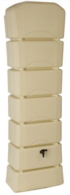 Récupérateur d'eau de pluie 300L Belli coloris beige L.35 x l.60 x H.190 cm