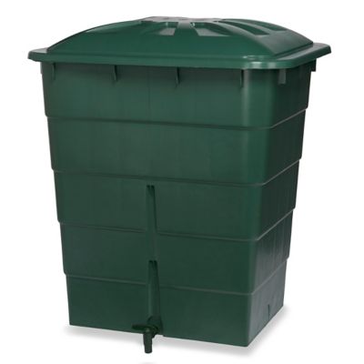 Récupérateur d'eau de pluie 300L Garantia coloris vert L.66 x l.82 x H.91 cm