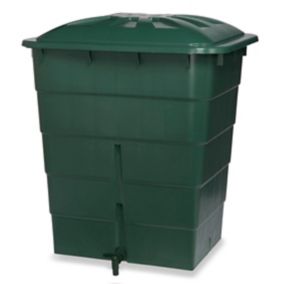 Récupérateur d'eau de pluie 300L Garantia coloris vert L.66 x l.82 x H.91 cm