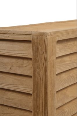 Récupérateur d'eau de pluie 350L Garantia coloris bois clair L.124 x l.40 x H.100 cm