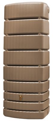 Récupérateur d'eau de pluie 500L Garantia coloris taupe L.75 x l.51 x H.184 cm