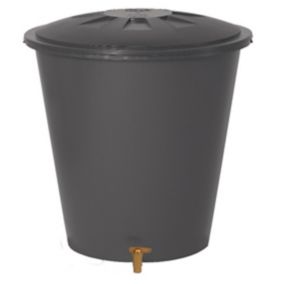 Récupérateur d'eau de pluie 510L coloris gris Ø.100 x H.110 cm