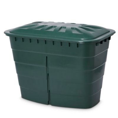 Récupérateur d'eau de pluie 520 l Garantia coloris vert L.124 x l.124 x H.93 cm