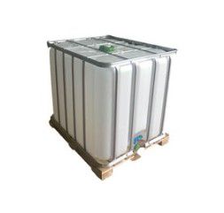 Récupérateur d'eau de pluie IBC 1000L coloris blanc transparent L.120 x l.100 x H.115,7 cm