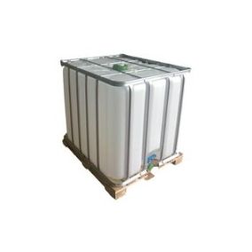 Récupérateur d'eau de pluie IBC 1000L coloris blanc transparent L.120 x l.100 x H.115,7 cm