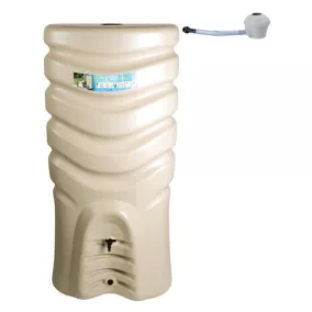 Récupérateur d'eau Eda Recup'o beige 550L + kit collecteur