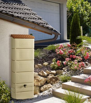 Récupérateur d'eau mural Belli beige 300L