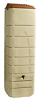 Récupérateur d'eau mural Belli beige 650L