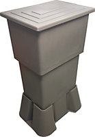 Récupérateur d'eau renctangulaire Belli 300L L.60 x l.60 x H.130 cm taupe