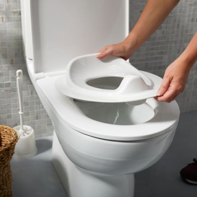 Reducteur Abattant WC GoodHome Yalu blanc