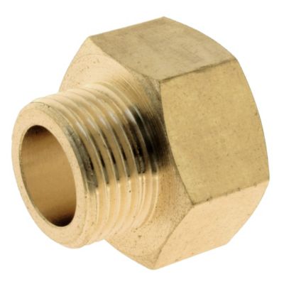 Réduction laiton Femelle 15/21 (1/2") - Mâle 12/17 (3/8"), lot de 2
