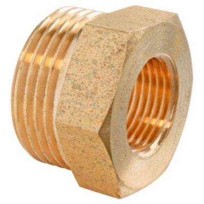 Réduction laiton Mâle 15/21 (1/2") - Femelle 12/17 (3/8")