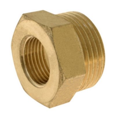Réduction laiton Mâle 20/27 (3/4") - Femelle 12/17 (3/8")