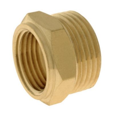 Réduction laiton Mâle 20/27 (3/4") - Femelle 15/21 (1/2")