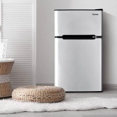 Refrigerateur 90 L Combine Refrigerateur 63L avec Temperature Reglable Congelateur 27L