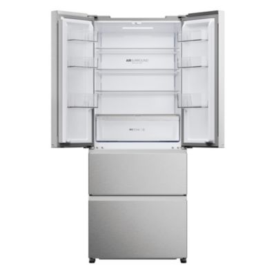 Refrigerateur Americain - Frigo  multi-portes - HAIER - HFR3718ENMM - Classe E - 402 L 262 + 140 - 37 dB - Gris