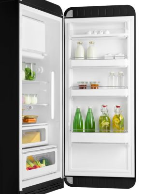 Réfrigérateur congélateur à poser ouverture droite Smeg FAB28RBL5 244L / 26L noir