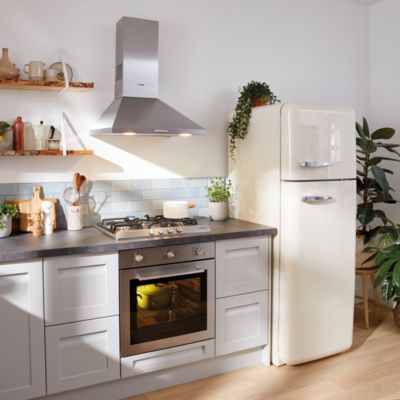 Réfrigérateur congélateur à poser ouverture droite Smeg FAB28RCR5 244L / 26L crème