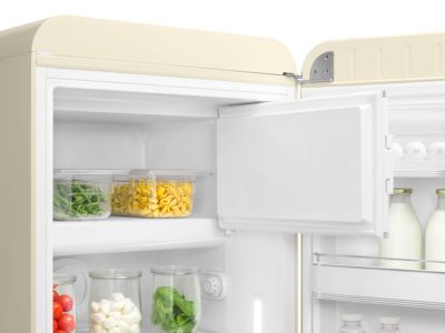 Réfrigérateur congélateur à poser ouverture droite Smeg FAB28RCR5 244L / 26L crème